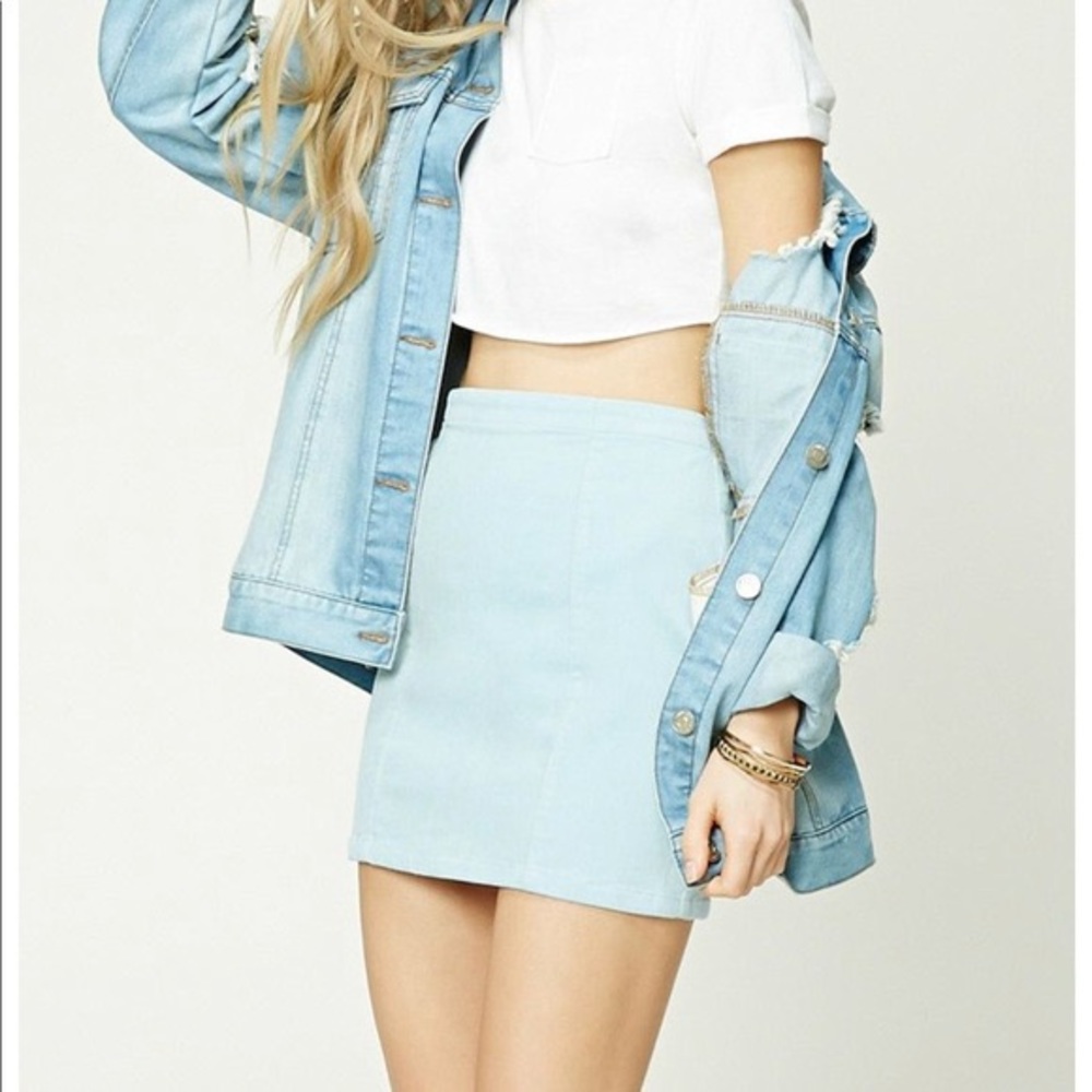 Forever 21-corduroy mini skirt-size L
